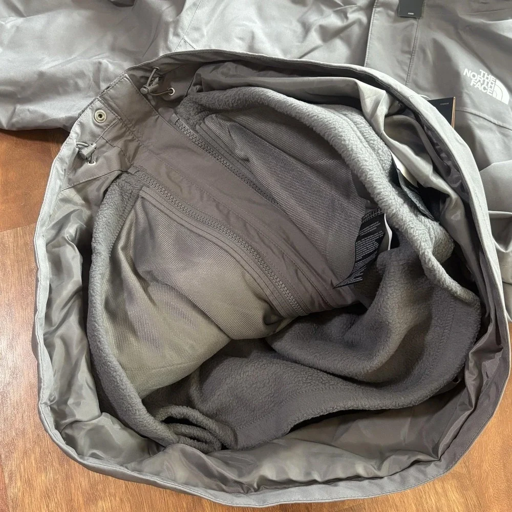 NWT The North Face Jacket Mens Large Gray Toro Peak Triclimate DryVent 3-in-1